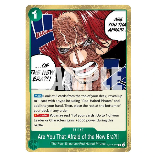 Are You That Afraid of the New Era?! : THE WORLD'S STRONGEST WARRIORS (Foil) - OP17-037