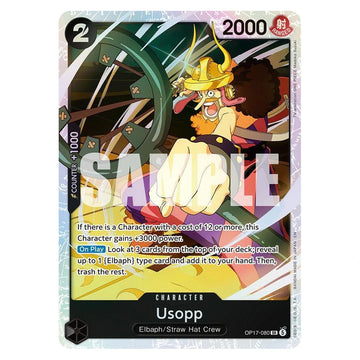 Usopp : THE WORLD'S STRONGEST WARRIORS (Foil) - OP17-080 trading card