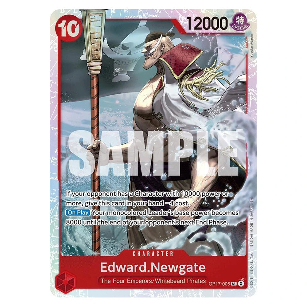 Edward.Newgate : THE WORLD'S STRONGEST WARRIORS (Foil) - OP17-005 trading card