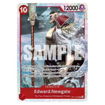 Edward.Newgate : THE WORLD'S STRONGEST WARRIORS (Foil) - OP17-005 trading card