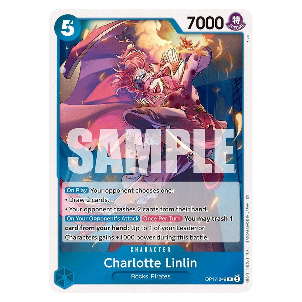 Charlotte Linlin : THE WORLD'S STRONGEST WARRIORS (Foil) - OP17-049 trading card