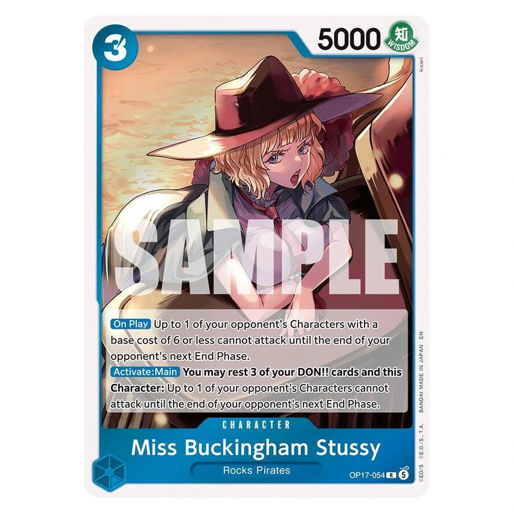 Miss Buckingham Stussy : THE WORLD'S STRONGEST WARRIORS (Foil) - OP17-054 trading card