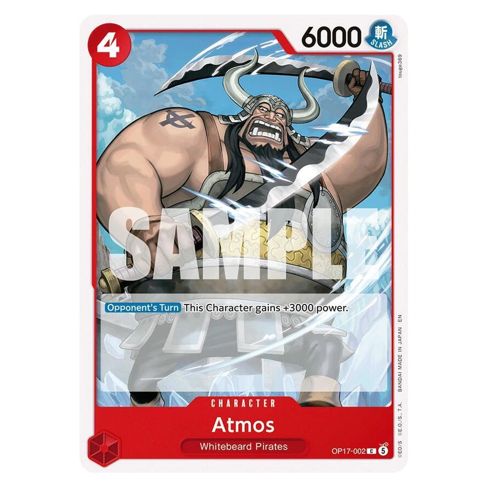 Atmos : THE WORLD'S STRONGEST WARRIORS - OP17-002 trading card