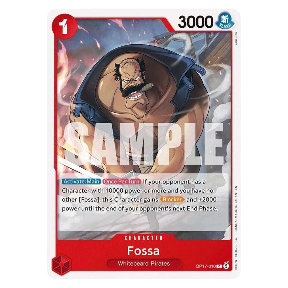 Fossa : THE WORLD'S STRONGEST WARRIORS - OP17-010 trading card