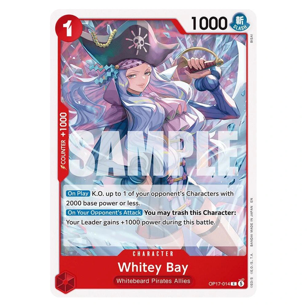 Whitey Bay : THE WORLD'S STRONGEST WARRIORS - OP17-014 trading card
