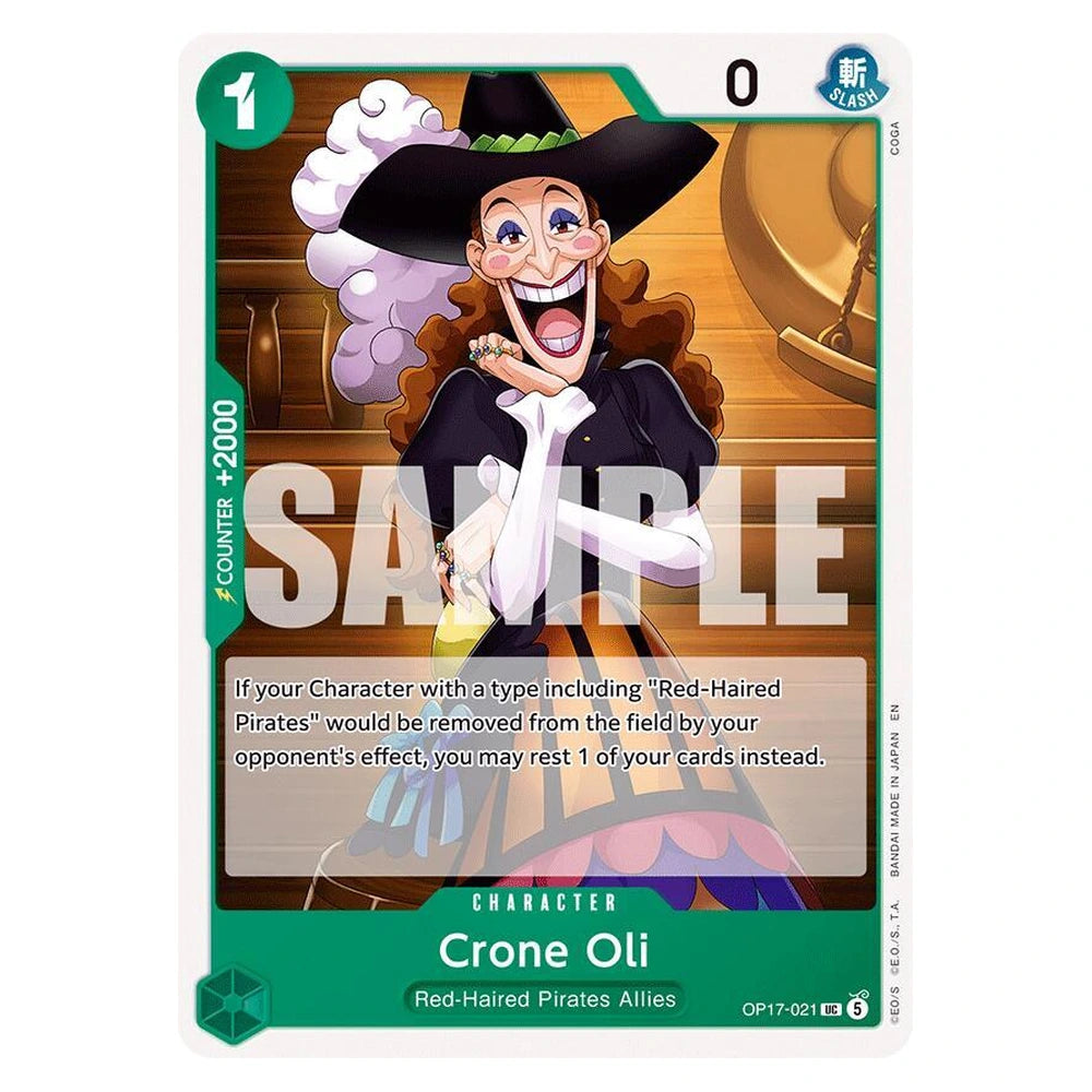 Crone Oil : THE WORLD'S STRONGEST WARRIORS - OP17-021 trading card