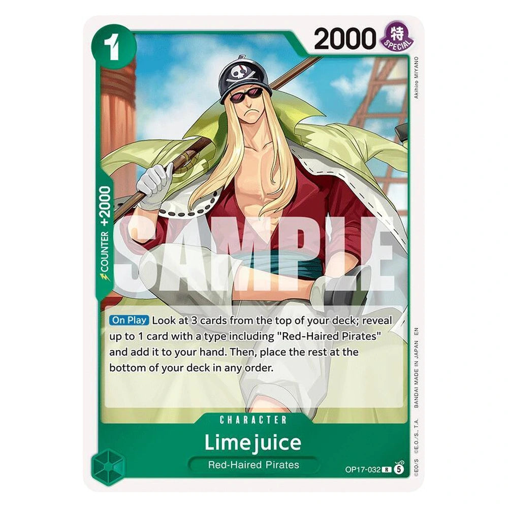 Limejuice : THE WORLD'S STRONGEST WARRIORS (Foil) - OP17-032 trading card