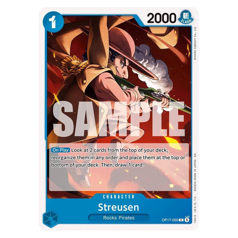 Streusen (050) : THE WORLD'S STRONGEST WARRIORS - OP17-050 trading card