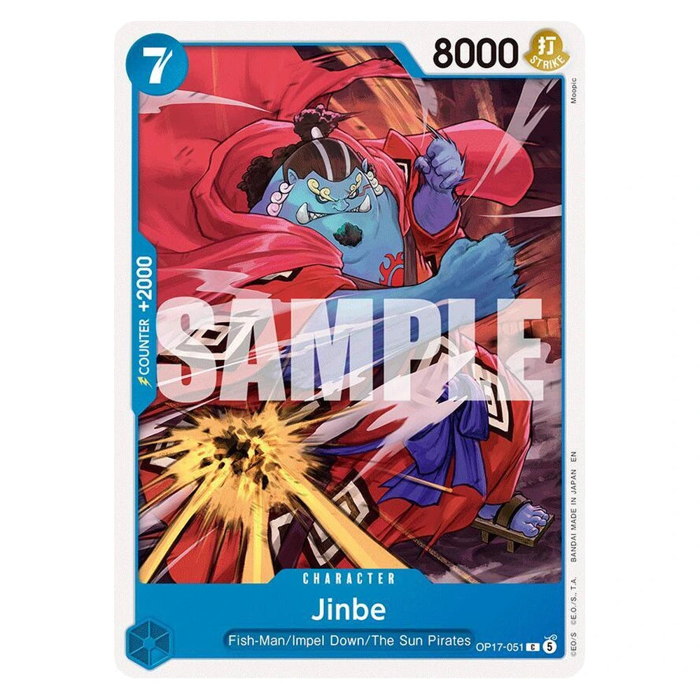 Jinbe : THE WORLD'S STRONGEST WARRIORS - OP17-051 trading card