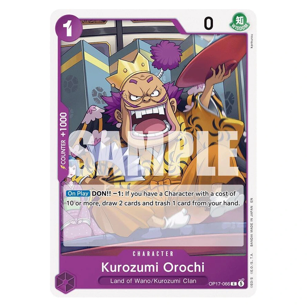 Kurozumi Orochi : THE WORLD'S STRONGEST WARRIORS - OP17-066 trading card