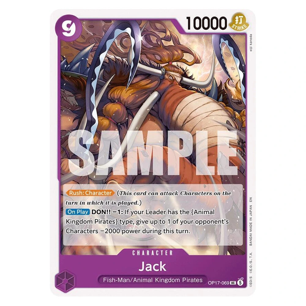Jack : THE WORLD'S STRONGEST WARRIORS - OP17-069 trading card