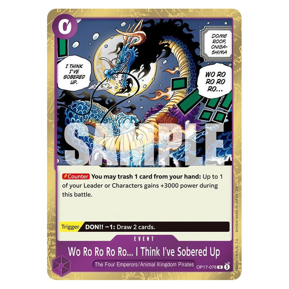 Wo Ro Ro Ro Ro... I Think I've Sobered Up : THE WORLD'S STRONGEST WARRIORS (Foil) - OP17-076 trading card
