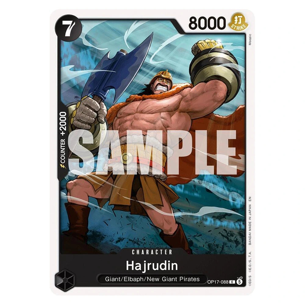 Hajrudin : THE WORLD'S STRONGEST WARRIORS - OP17-088 trading card