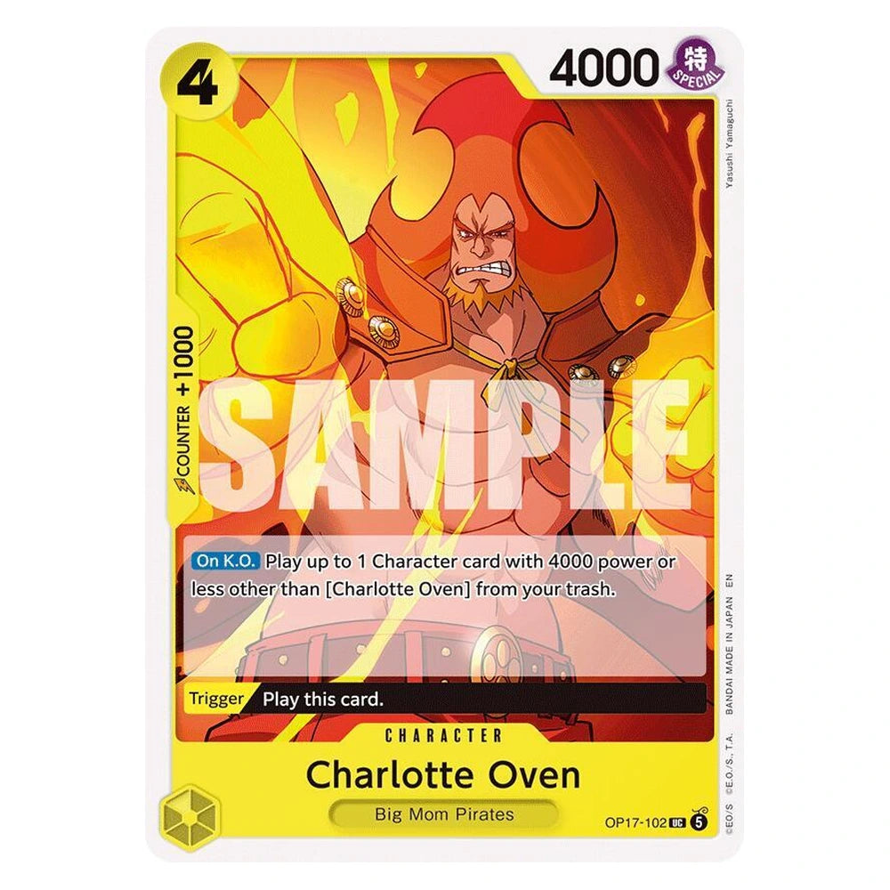 Charlotte Oven : THE WORLD'S STRONGEST WARRIORS - OP17-102 trading card