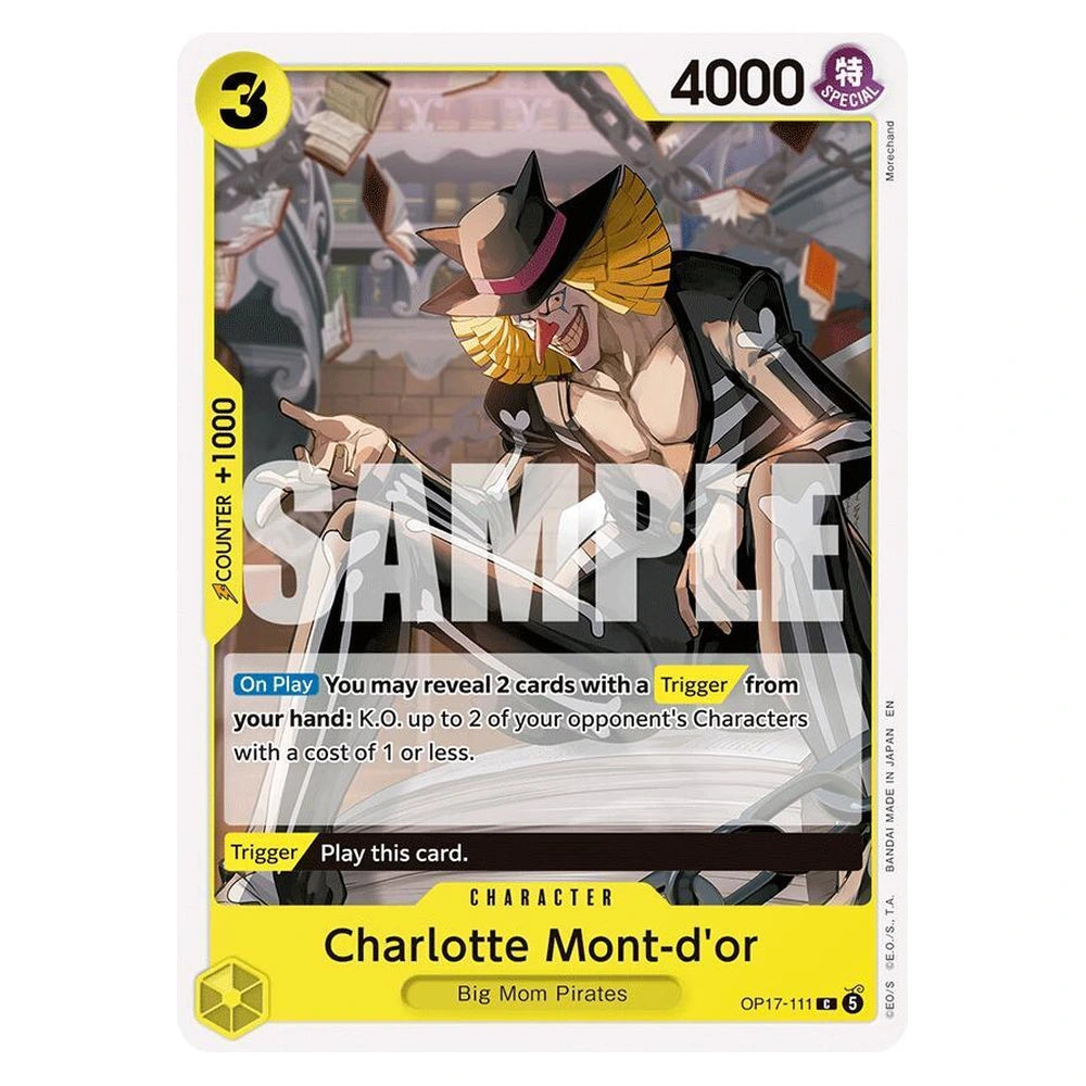 Charlotte Mont-d'or : THE WORLD'S STRONGEST WARRIORS - OP17-111 trading card
