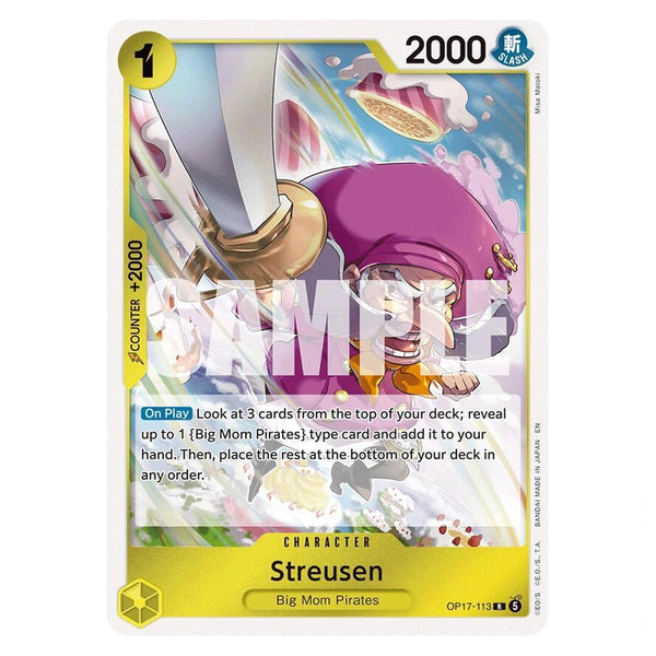 Streusen : THE WORLD'S STRONGEST WARRIORS (Foil) - OP17-113