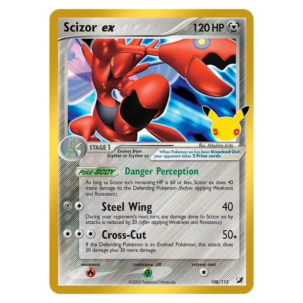 Scizor ex : 30TH CELEBRATION - 108/115