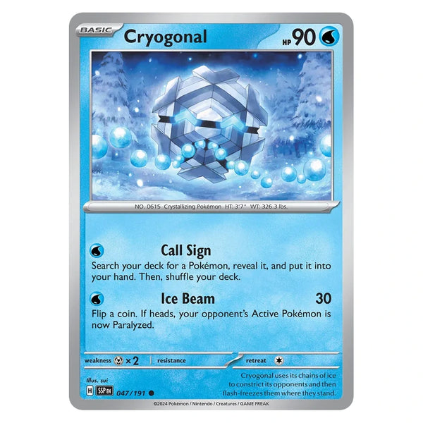 Cryogonal : PROMO (Snowflake Stamp) (Holo) (Sealed) - 047/191