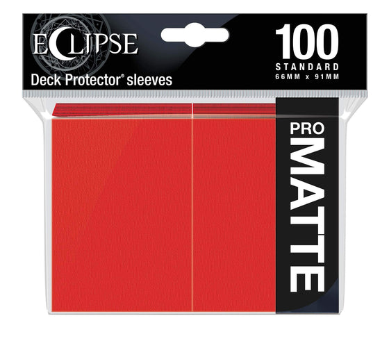 Eclipse : Matte Standard Sleeves (100ct) - Apple Red