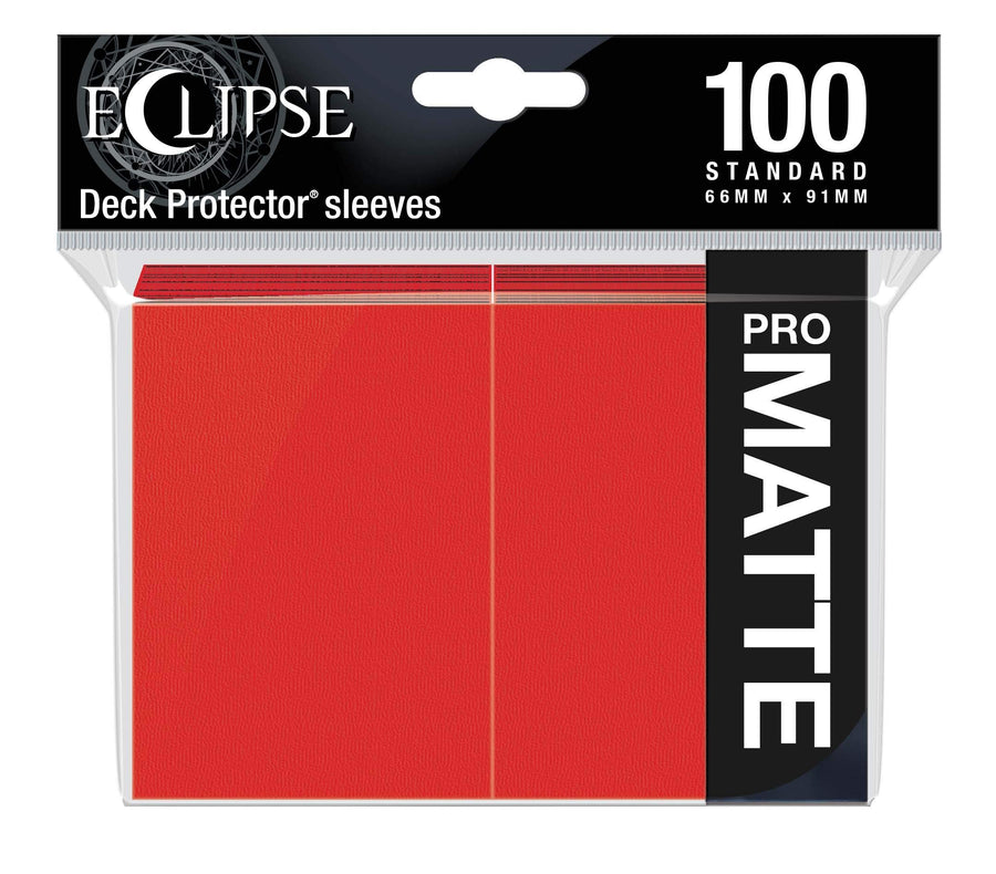 Eclipse : Matte Standard Sleeves (100ct) - Apple Red