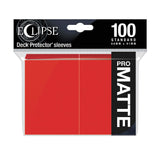 Eclipse : Matte Standard Sleeves (100ct) - Apple Red
