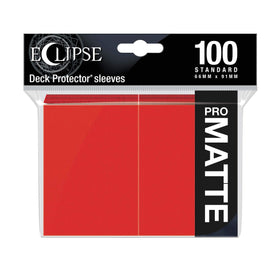 Eclipse : Matte Standard Sleeves (100ct) - Apple Red