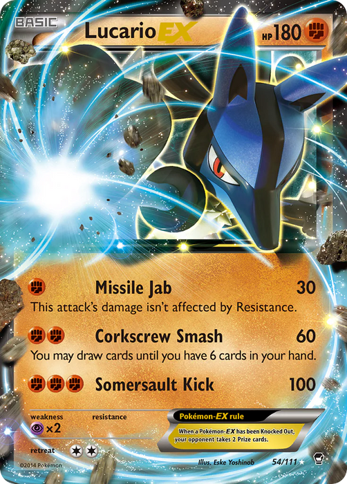 Lucario EX : FURIOUS FISTS - 54/111