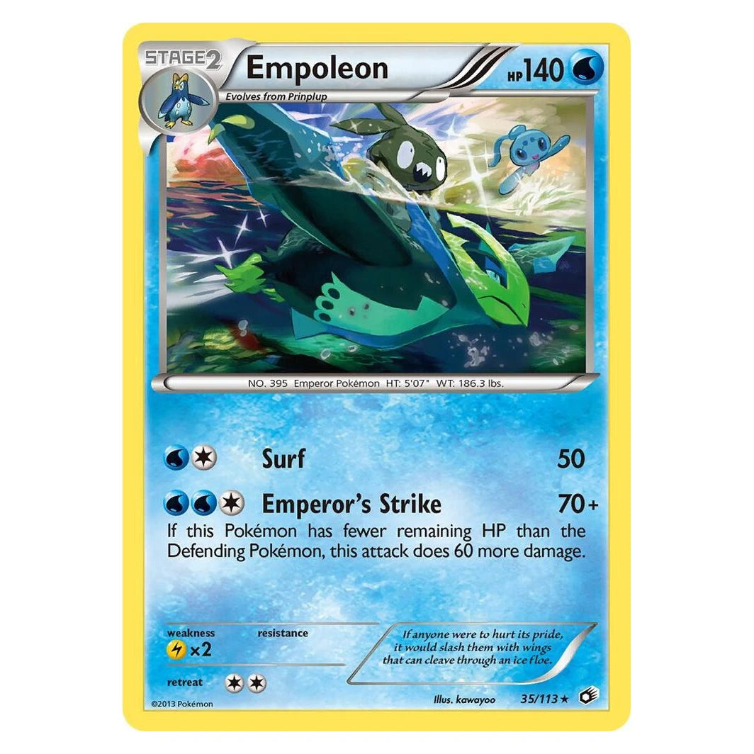 Empoleon : LEGENDARY TREASURES - 035/113 trading card