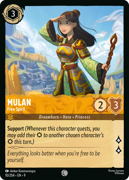 Mulan (Foil) : Free Spirit - 10/204