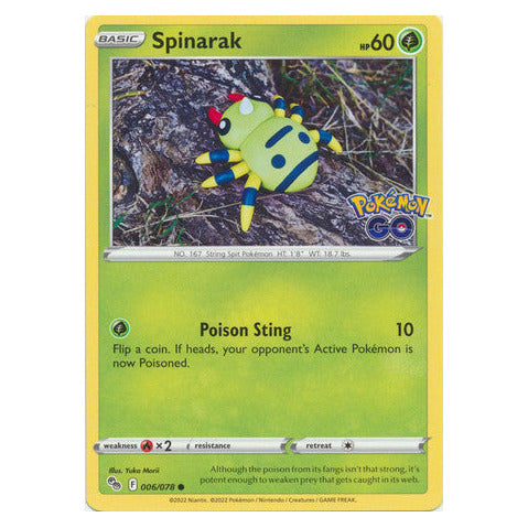 Spinarak : POKEMON GO! - 006/078