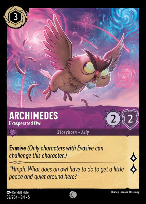 Archimedes (Foil) : Exasperated Owl - 39/204 - Lockett Labs UK