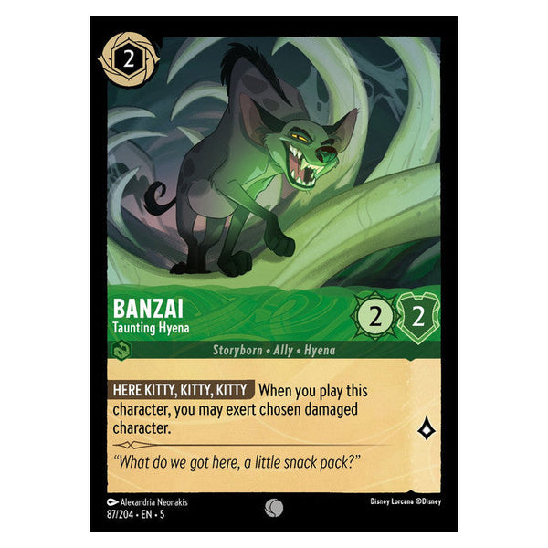 Banzai : Taunting Hyena - 87/204