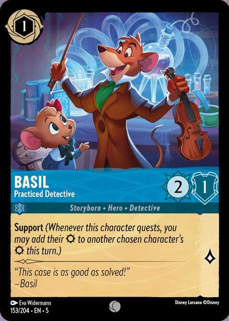 Basil : Practiced Detective - 153/204 - Lockett Labs UK