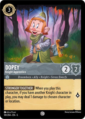 Dopey (Foil) : Knight Apprentice - 181/204