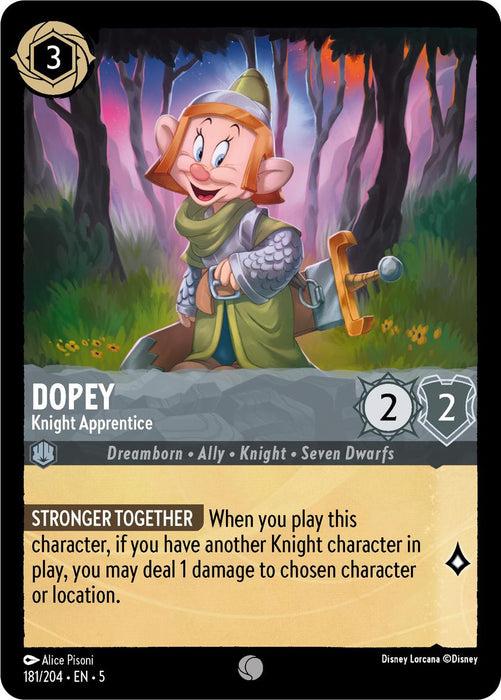 Dopey (Foil) : Knight Apprentice - 181/204