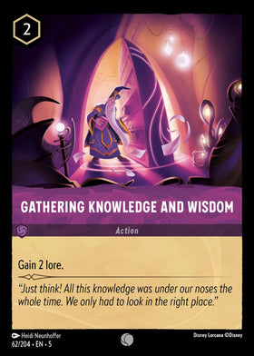 Gathering Knowledge and Wisdom - 62/204