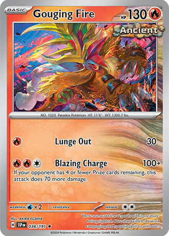 Gouging Fire : SURGING SPARKS (Holo) - 038/191