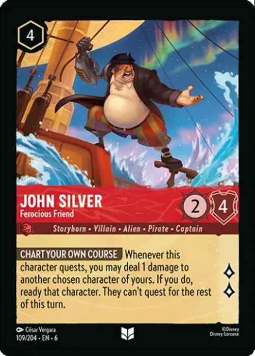 John Silver (Foil) : Ferocious Friend - 109/204