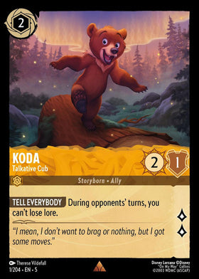 Koda : Talkative Cub - 1/204