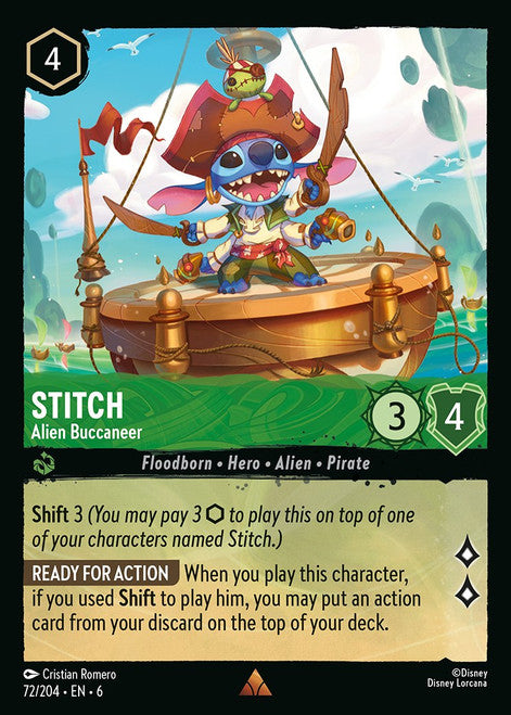 Stitch (Foil) : Alien Buccaneer - 72/204 - Lockett Labs UK