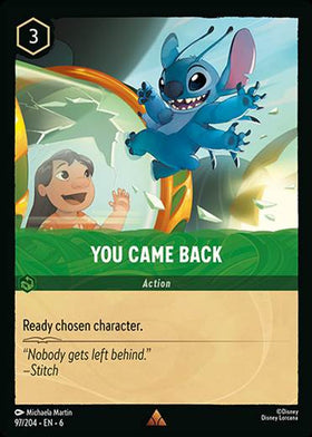 You Came Back - 97/204