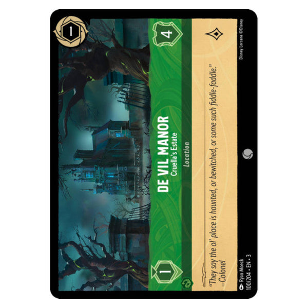 De Vil Manor (Foil) : Cruella's Estate - 100/204