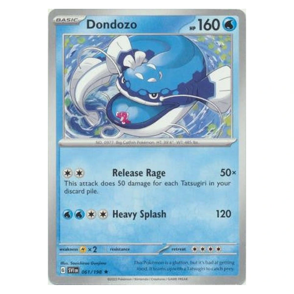 Dondozo : SCARLET & VIOLET BASE (Non-holo Exclusive) - 061/198