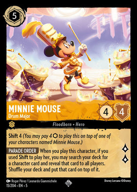 Minnie Mouse (Foil) : Drum Major - 15/204