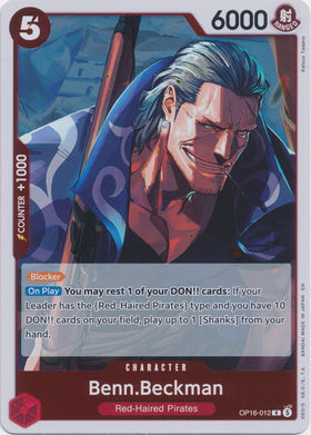 Benn.Beckman (Rare) - THE TIME OF BATTLE - OP16-012