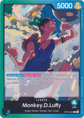 Monkey.D.Luffy (Leader) : THE TIME OF BATTLE - OP16-022
