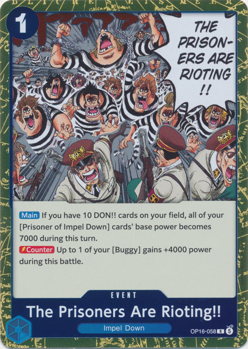 The Prisoners Are Rioting!! (Rare) - THE TIME OF BATTLE - OP16-058
