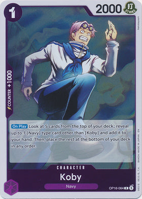 Koby (Rare) - THE TIME OF BATTLE - OP16-064