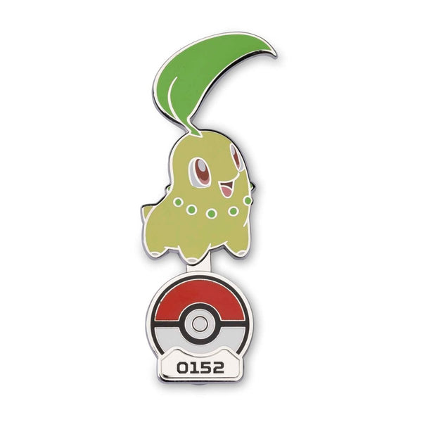 Pokemon : Gallery Pins - Chikorita Standing Pin Badge