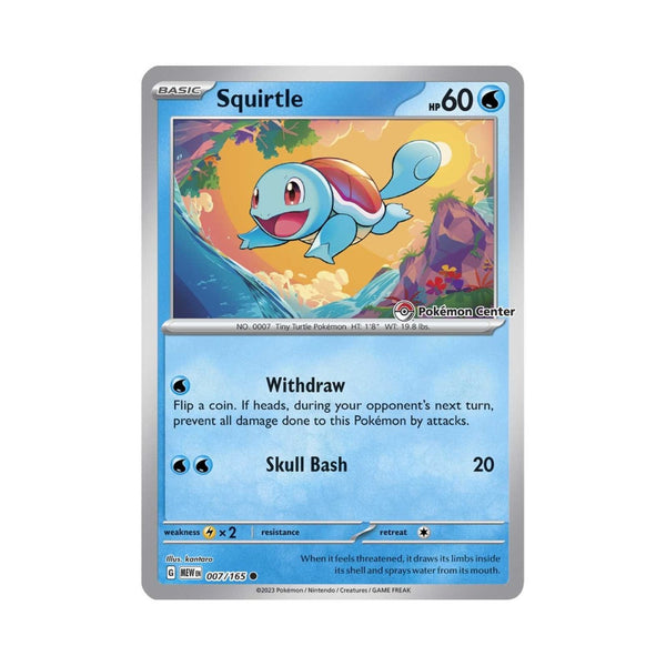 Squirtle : 151 PROMO (Reverse holo) (Sealed) - 007/165